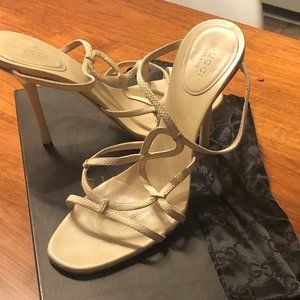 Gucci Nude Slingback Heels